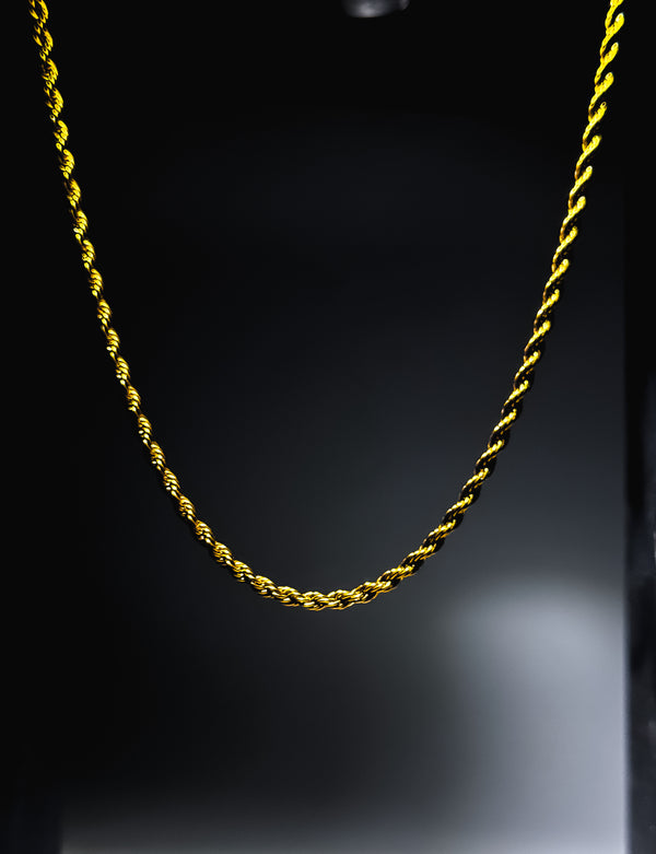 Golden Rope Chain 2mm