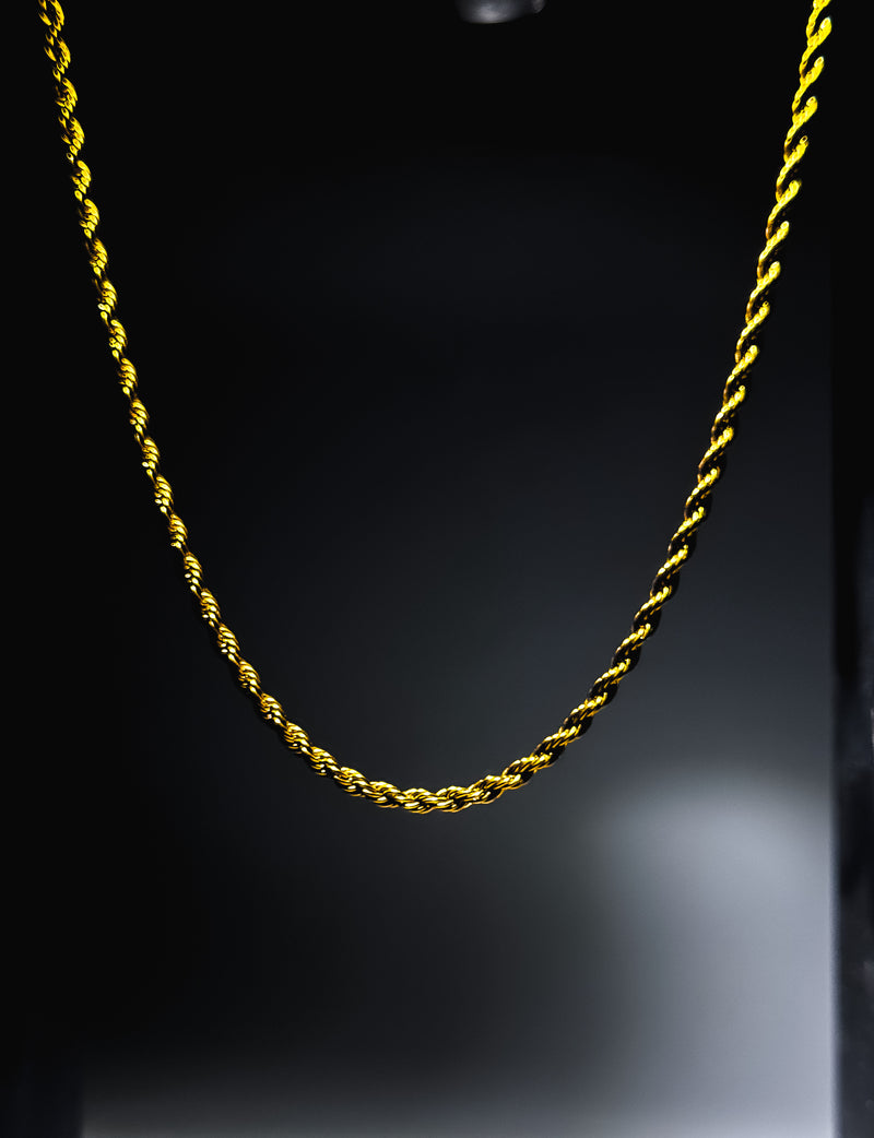 Golden Rope Chain 2mm