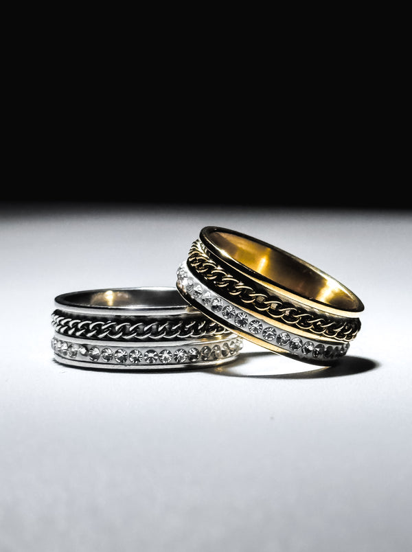 Iced Out Spinner Ring