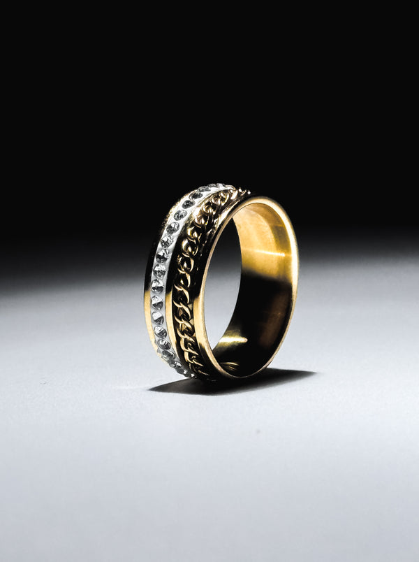 Iced Out Spinner Ring