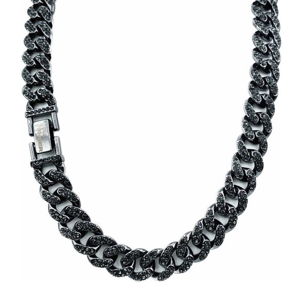 Black Iced Out Chain 13mm