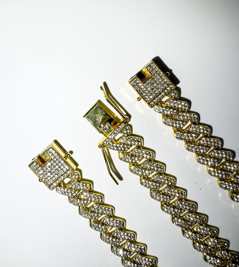 Iced Prong Chain 12mm