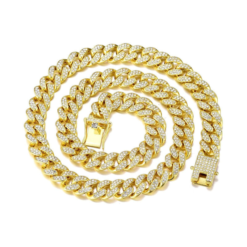 Gold Iced Out Set 13mm