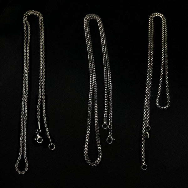 Silver Chains Set 2mm