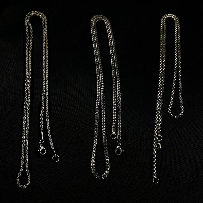 Silver Chains Set 2mm